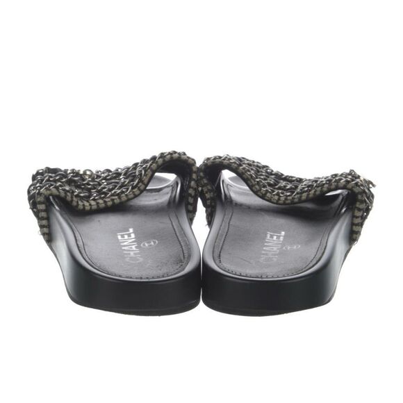 Chanel interlocke CC slides size 8 - Picture 4 of 7